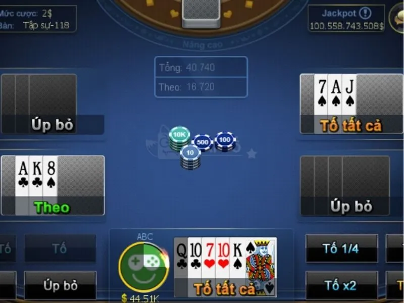 Hành động trong ván bài Xì Tố cần phải nắm rõ 