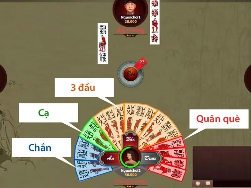 Quy tắc áp dụng cách đọc quân bài Chắn trong ván chơi