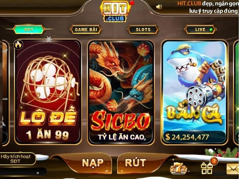 Sicbo Tài Xỉu tạo cơ hội chiến thắng vẻ vang cho Hit Club 